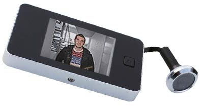 BASI TS 710 - Mirilla digital para puerta de entrada y salida de casa, plata, 1
