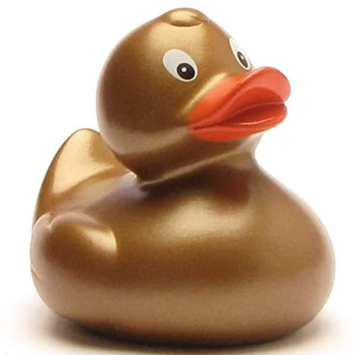 Duckshop Canard de bain Gudrun Gold I Canard couineur I L : 9 cm
