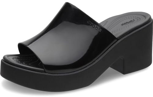 Crocs Donna Brooklyn Slide Heel Sandalo, Black, 38/39 EU