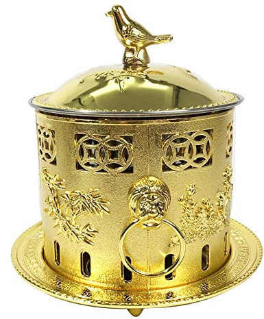 SPUZZO Lebensmittelwärmer, Klassischer Alkoholherd, Unbeschichteter Topf Self-Service Kleiner Heißtopf Home Edelstahl-Kleiner Suppentopf, EIN Topf-Mehrzweck, Binaurales Design (Color : C)
