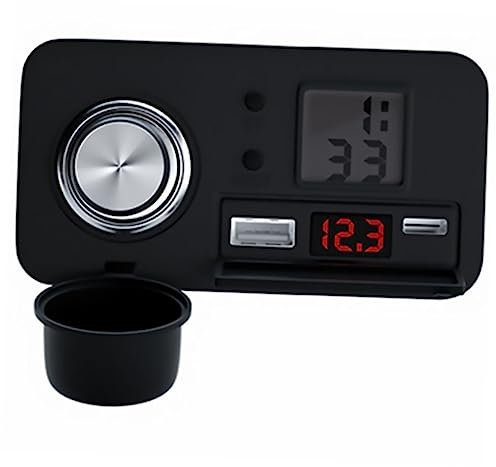 Hoement 12v Motorcycle USB Ladegerät Mit Adapter Schnellladung Kabel Mit Schalter Und Digitaler Spannungsanzeige Für Smartphones Und