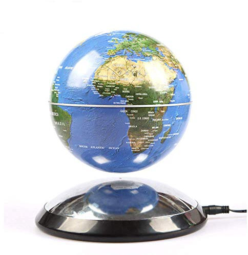 The Desktop Decor Company Dekofigur, 15,2 cm, kreativ, magnetisch, schwebender Globus, Weltkarte, 15,2 cm