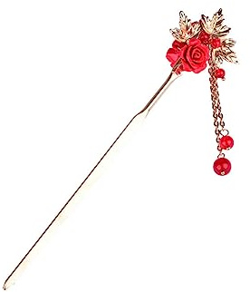 Healvian Damen Haarstab Haarnadel Chinesischer Stil Mit Quaste Retro Haarschmuck Für Partys Kostüme Haare
