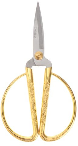 Generisch Bandschere Vintage Schere Stoffschneiderschere Stickschere Bekleidungsschere Nähgarnschere Schere Stoffschere Stoffschere Goldener Edelstahl