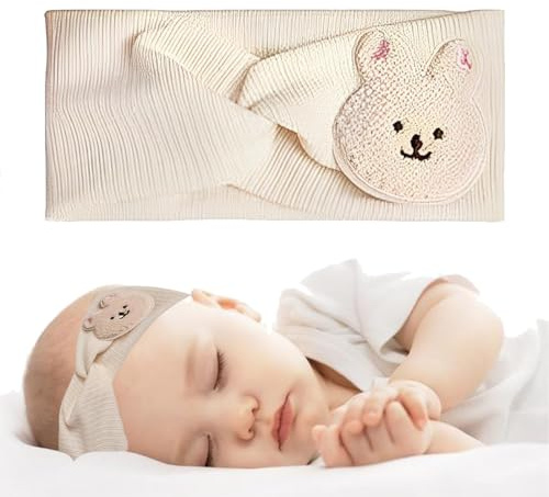 XUZOPIM Serre-tête élastique pour bébé en coton pour enfants, serre-tête de lapin pour nouveau-né, nœuds pour cheveux