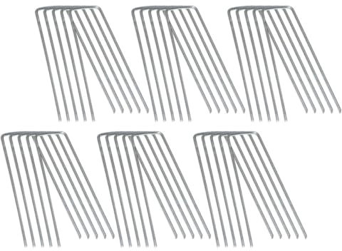 Toyvian 60pièces Piquet De Jardin Robuste Forme De u Fixation De pour Toiles Piquets De Outils De Jardinage