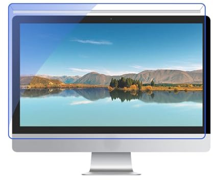 WSDAV Filtro Anti Luce Blu per Schermo LED da 17,3-22 Pollici, Monitor per PC Desktop, Protezione per Schermo Anti Luce Blu, Tipo Appeso,22in 16:10