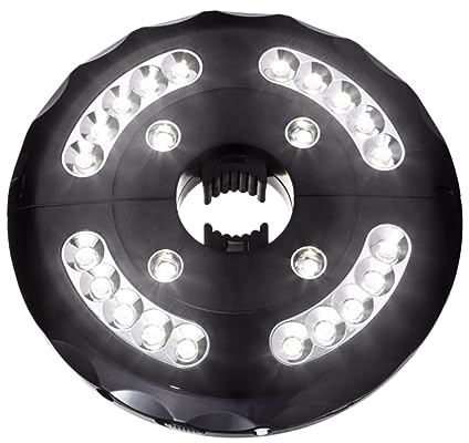 LALAFINA Lámpara De Paraguas Led Usb Recargable 20 4 Luces Blanca, Portátil Inalámbrica Para Camping y Jardín, Luz De Emergencia Sin Batería, Cable Desmontable, Uso Exterior