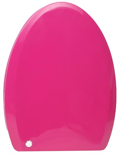 Sedile WC SoftClose di ricambio, a sgancio rapido, facile da pulire, in polipropilene resistente, adatto per WC a forma di U/V, design colorato (rosso). Aggiorna il tuo bagno oggi!