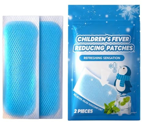 Barnens febernedsättande plåster,Kylande Kroppsplåster för Värme | Febernedsättande Plåster för Barn - För mamma tonåringar pojkar flickor camping resor ryggsäcken