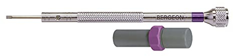 Bergeon 30080 urmakarskruvmejsel med ersättningsblad i olika storlekar, violett, 1.6 mm