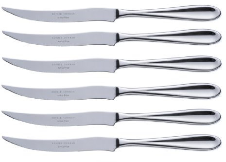Sophie Conran Rivelin by Arthur Price ZSCR0841 Boxed Steak Knives (Set of 6), Silver