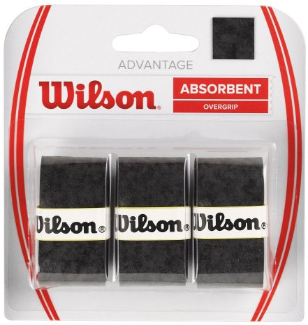 Wilson Griffband Advantage Overgrip 3 Pack, Black, WRZ4033BK
