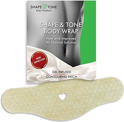 Shape and Tone Straffende Anti-Cellulite-Körperpackungen– Neue, verbesserte natürliche Lösung für Cellulite – Anti-Cellulite-Gel-Körpertapes zur Straffung & Strafft Bauch, Beine und Arme (10 Wraps)