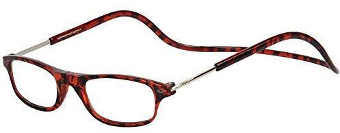 TBOC Gafas de Lectura Presbicia Vista Cansada – Montura Carey Graduadas +1.50 Dioptrías Hombre Mujer Regulables Imantadas Magnéticas Plegables Lentes Aumento Leer Ver Cerca Cuello Cierre Imán