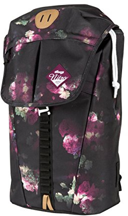 Nitro Cypress Sportiver Daypack ryggsäck för universitet och fritid, streetpack med vadderat 15 tum brett laptopfack och sjösäckstunnel, Svart ros, 28 L, ryggsäck