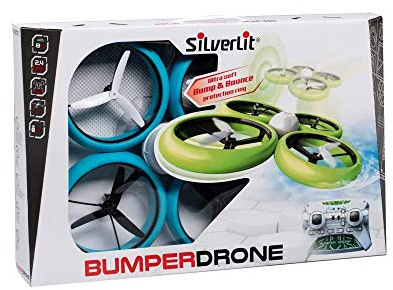 FLYBOTIC - BUMPER DROHNE - Silverlit Toys - Stoßfeste Kinderstoßstangendrohne - Headless-Modus - Landung und Start auf dem Wasser möglich - Farbauswahl zufällig - blau/grün, bunt, 84807