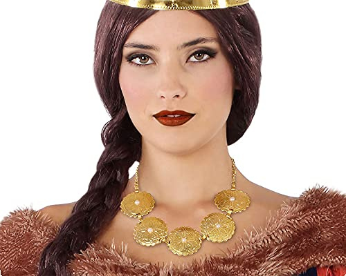 Disfraz Collar Dorado Reina Accesorio para