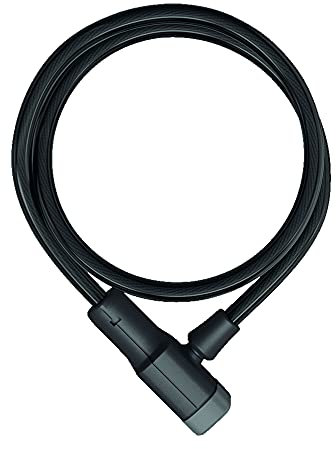 ABUS Kabelschloss Primo 5410K + SR-Halter - Fahrradschloss aus 10 mm starkem Stahlkabel - ABUS-Sicherheitslevel 3 - 85 cm Länge, Schwarz