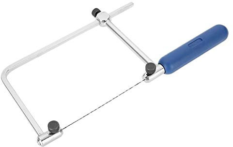 Brrnoo Jewelers Saw Frame Set with High Carbon Steel Blades, Adjustable Saw Kit for Jewelry Making, 6 Spiral Saw Blades Included