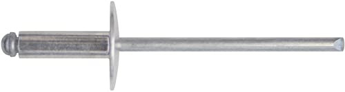 10PZ CONFEZIONE RIVETTI IN ALLUMINIO TESTA LARGA 4,0X11 DA PZ.100
