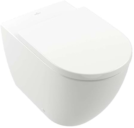 Villeroy & Boch Subway 3.0 Tiefspül-WC, bodenstehend, spülrandlos, TwistFlush, 370x600 mm, 4671T0, Farbe: Weiß Alpin AntiBac Ceramic Plus