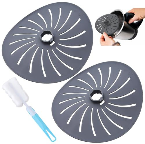 PIWOSGOL 2 Stück Messerabdeckung für TM6 TM5 TM31, Klingenschutz Kochmaschinenblende, Protector Klingenabdeckung, Kompatibel zu Zubehör, Küchenmaschine Drehhilfe BPA-frei (Grau)