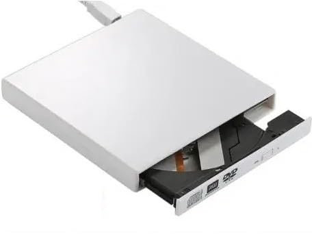 Universal External USB DVD Optical Drive 24X CD Recorder Player For PC Laptop(White)