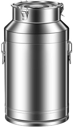 ZWQXZX Milcheimer Milchkanne 304 Edelstahl Kuh Milch Eimer Milch Barrel Versiegelt Barrel Für Milch Wein Tee Öl Transportkanne Kanne