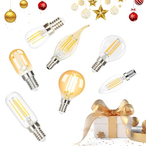 GBLY 10 Stück LED Glühbirne E14 Vintage Lampe - Leuchtmittel 2700K 4W Edison Glühlampe Warmweiß Filament Retro Birne Glas Antike Energiesparlampe für Haus Hotel Café Bar