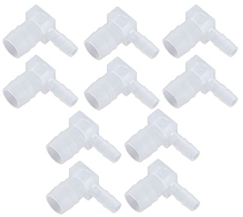 10 raccordi per tubi in plastica connettori a gomito a 90 gradi tipo L raccordi per tubi pompa collegamento in silicone