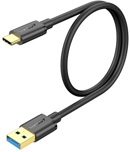 SUNGUY Cavo USB Type-C, 0.6m 10Gbps Cavo USB Type-C Ricarica Rapida per Android Auto, iPhone 16/15 Pro Plus Max, Android Auto, Galaxy S22/S23 ultra, Google Pixel, MacBook Pro 2020