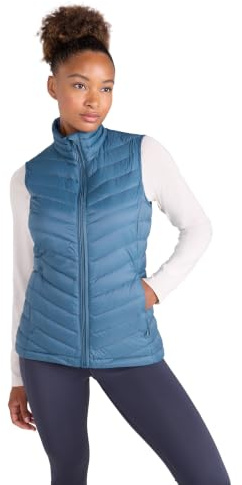 Mountain Warehouse Featherweight Womens Down Gilet - Lightweight Ladies Gilet Vest, Water Resistant Bodywarmer - Spring Summer, Travelling, Holiday, Outdoors Teal Women's Size 18