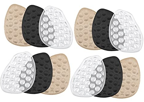 KOMBIUDA 6par Transparenta Gel Framfotskuddar För Dam Adhesiva Metatarsal Pads Skoinlägg För Fotstöd Och Skydd Bekväma Och Hållbara För Högklackade