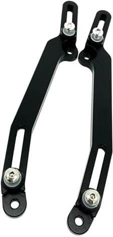 BYYINGS Regolatori del Parabrezza Flusso d'Aria Regolabile Parabrezza Vento Compatibile con FORZA750 FO&RZA 750 Forza750 2021 2022 Accessori Moto(Black)