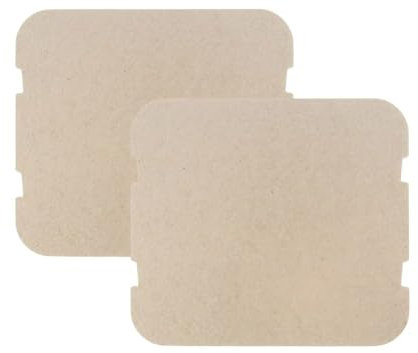 2 Pezzi Piastra di Copertura Guida Onda Microonde Universale Foglio Mica Compatibile con Electrolux, AEG, Zanussi Con Codice Originale 50280601001