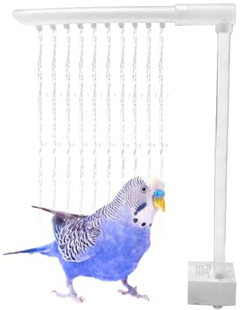 Papegojbadkar | Badkar från fågel dusch | Pet Bird badkar med rinnande vatten | Husdjurspool leksak | Automatisk fågelbur tillbehör, lämplig för små medelstora fåglar, älsklingsfåglar, Fink