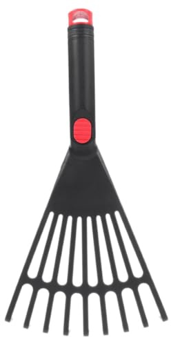 LIFKOME 2 Piezas Rastrillo de Jardín de Plástico con Mango Herramienta para Jardinería Rastrillo Pequeño para Remover Cama de Flores