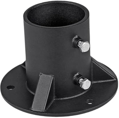 Sharplace Brida de Piso para Poste de Cerca con Tornillos, Soportes de Buzón de Metal Resistentes Y Resistentes para Postes de Buzón, Barandillas de Pérgola, CE, 78 mm