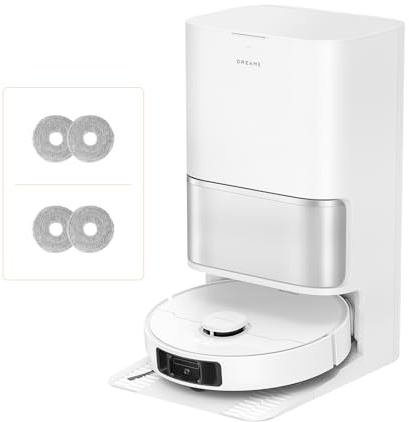 dreame L10s Ultra Gen 3 Robot Vacuum and Mop with 25,000Pa Suction, Extendable Side Brush, 100-Day Auto-Empty, Auto Water Tank Refiling, 10.5mm Mop Lifting, and Voice & App Control
