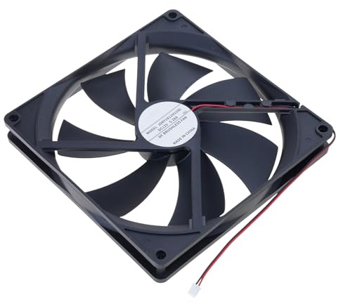 High Airflows 180mm 12V Cooling Fan Double Ball Bearings Thin 25mm XH2.54mm Interfaces for PC Case Ventilation Exhaust PC Case Fan for CPU Cooling