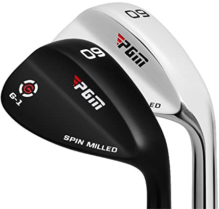 Zeppe di sabbia da golf da 50/52/54/56/58/60/62/64 gradi, per destrorsi, uomini e donne, per tiri a distanza senza sforzo (52D, nero)