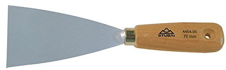 Stubai 445408 Spatule de Peintre avec Manche en Bois, Argent/Beige, 120 mm