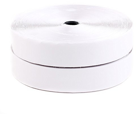 25M x 50mm Bande crochet & boucle Auto Adhésif, Scratch Rubans TKB5031 Blanc