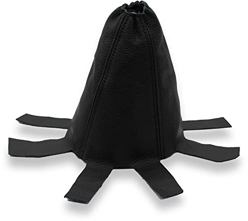 JPstraps - Schaltsack Schaltmanschette Kompatibel für Honda CR-V (2006–2012) 100% Echtes Leder Schwarze Farbe