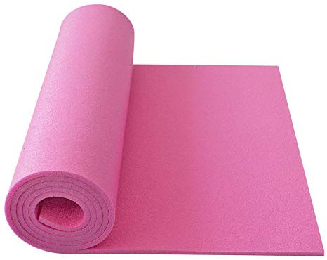 Schaumstoff Campingmatte Gymnastikmatte Aerobic Yoga Matte 180 x 50 x 0,8 210g (Pink)
