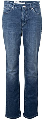 Mac - Damen 5-Pocket Jeans, Melanie (5040-97-0380L), Größe:W44, Länge:L32, Farbe:Simple wash (D586)
