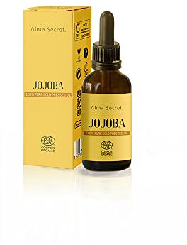 Aceite de Jojoba Bio Oil 50 ml | Aceite vegetal 100% puro | Cristal opaco | Vegano | Cruelty free Jojoba Oil | Ecocert Cosmos Organic | Aceite Jojoba Puro Ecologico | Aceite Esencial de Jojoba