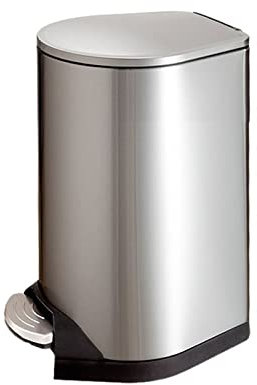 Papeleras automáticas Cubo de Basura de Acero Inoxidable de Gran Capacidad de 7L/12L/30L, Cubo de Almacenamiento de Basura operado por pie, Cubo de Basura de Cocina Cubos de Basura Tapa (Size : 30L)