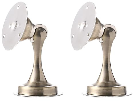 Magnetischer Türstopper, 2 STÜCKE Magnetischer Türstopper, robuster magnetischer Türhalter aus Edelstahl, klebender Bodentürstopper für den Außenbereich, starker Magnet-Türstopper (Bronze)